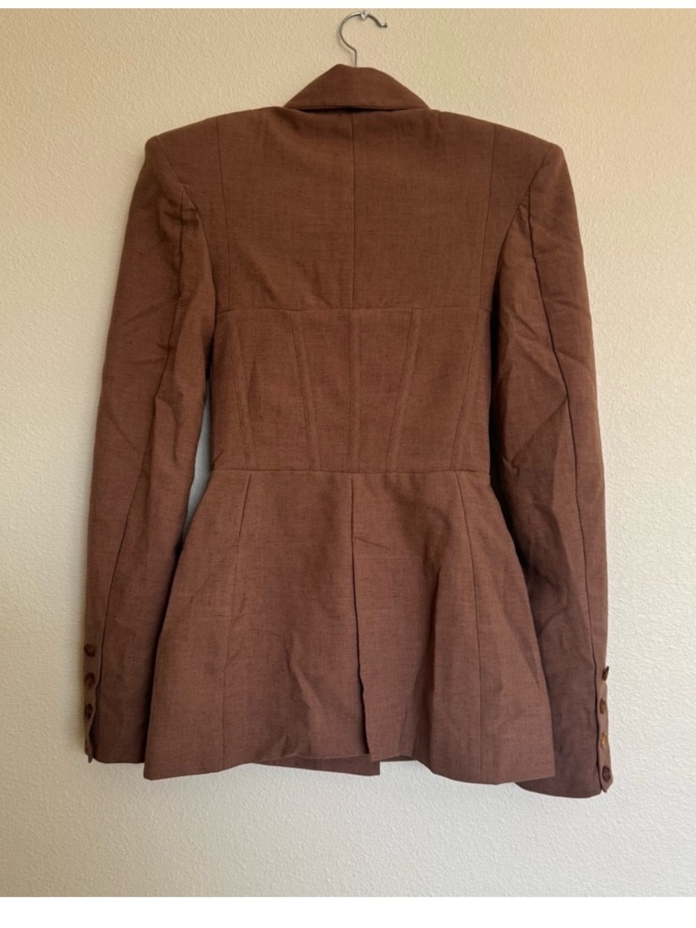 Sold Out House of CB Makani Mocha Corset Blazer XS Linen Archive Y2K - Picture 10 of 13
